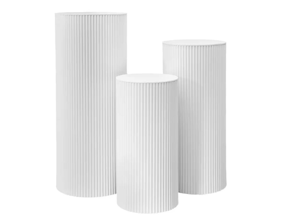 White Ripple Plinth Set
